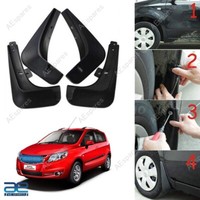 SchmutzfäNger Set 4 FüR Chevrolet Sail Uva Schwarz Links Rechts Hinten