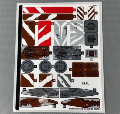 ことりステッカー Sticker Sheet for LEGO Set 75254 Star Wars AT-ST Raider Decals | eBay