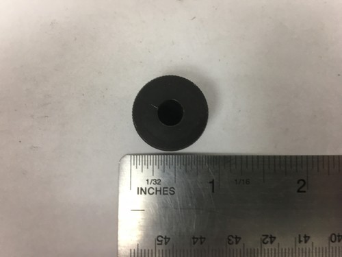 Vintage Small Machined Black Aluminum Stero Knob - Picture 4 of 4