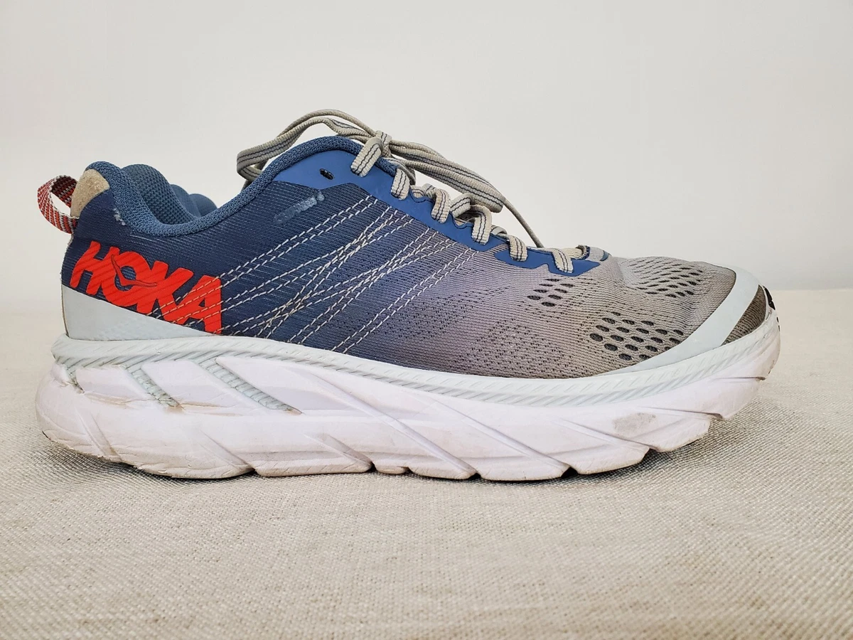 VGC HOKA One One W Clifton 6 Running Shoes Blue / Gray F27219G ...