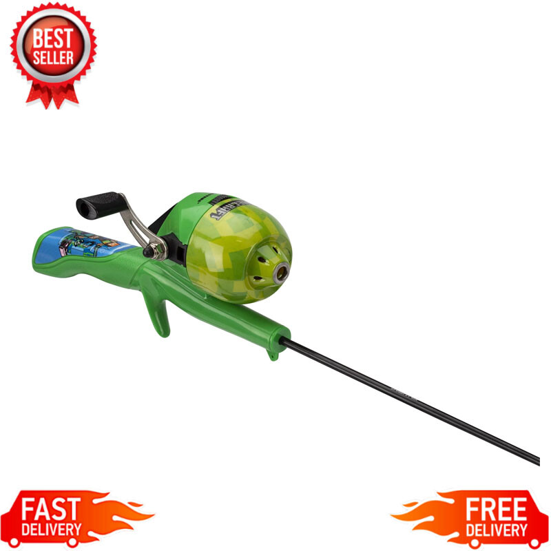 Fishing Spincast Rod Reel Combo W/ Push Button Durable Easy Use