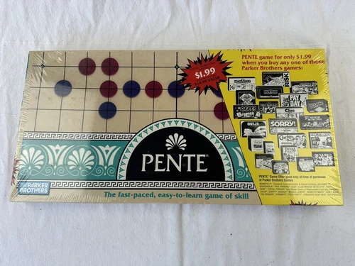 Vintage 1989 PENTE New Factory Sealed Board Game Parker Brothers