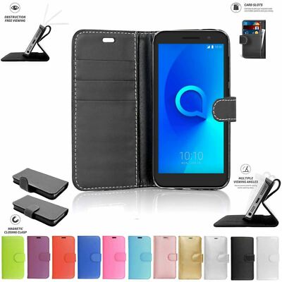 FÜR SAMSUNG GALAXY J3 2017 LEDER BOOK WALLET HANDY SICHER KARTENFACH HÜLLE