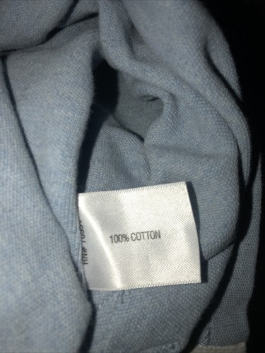 Orvis thick blue short sleeve polo, men's tall large - Picture 4 of 8