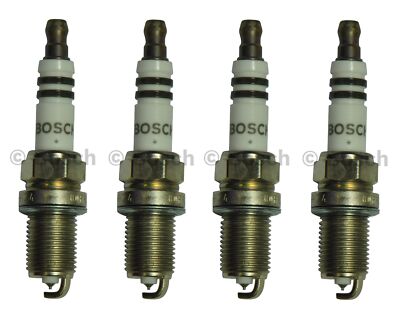 For Set Of 4 VW AUDI 2.0L Turbo Genuine BOSCH SPARK PLUGS 2.0T