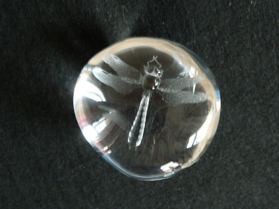 Nachlass-sehr schön Glaskugel-Briefbeschwerer-Paperweight-Mats Jonasson-Schweden