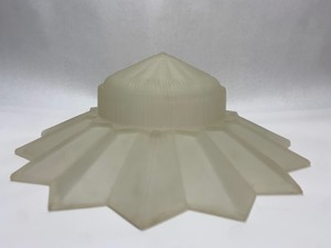 Mid Century Art Deco Frosted Glass Ceiling Light Fixture Pendant