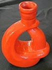 Frankoma Plainsman Flame Single Candlestick Holder  Vintage