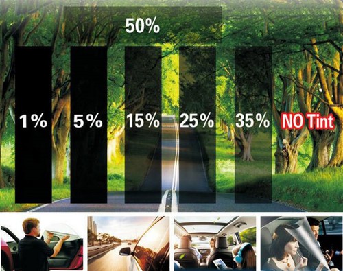 Car Window Tint Film Tinting Black UV Protection Sticker Decal Accessories 5% - Picture 7 of 10