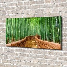 Leinwandbild Kunst-Druck 140x70 Bilder Landschaften Bambuswald