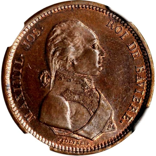 1806 France Essai Pattern, NGC MS 64, Maz-631, Prince Bavaria Paris Mint Visit 