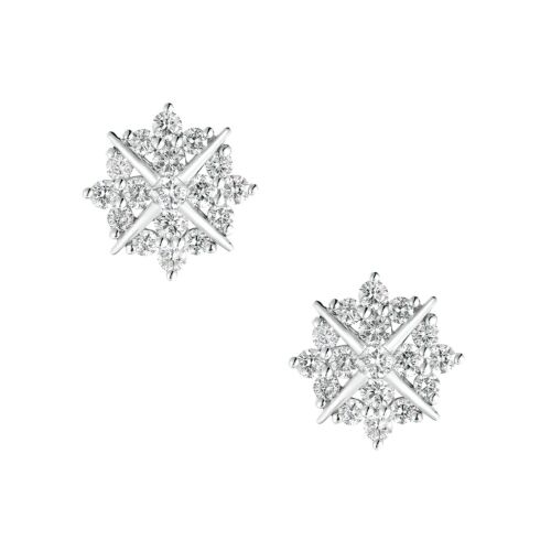 1.56ctw 14K White Gold Lab Grown Diamond Stud Earrings MZ10596