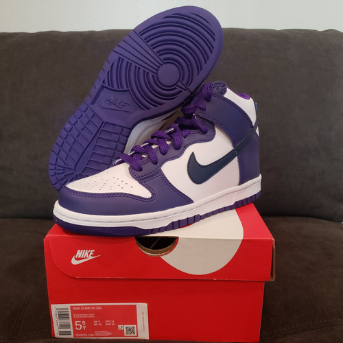 Nike Dunk High GS Navy Court Purple GS 