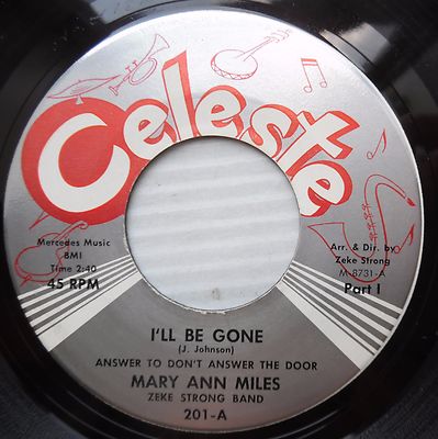MARY ANN MILES Doo Wop 7'' 45RPM Single VG+ Celeste recs e8872