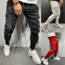 Men Casual Gym Joggers Pants Sweatpants  Sports Workout Trousers Streetwear