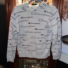 Gray Champion hoodie Kids Large