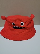 Kids Red Monster Bucket Hat 2T-4T
