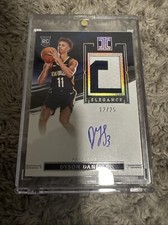 2022-23 Impeccable Elegance Dyson Daniels #108 Silver Rookie Patch Autograph /25