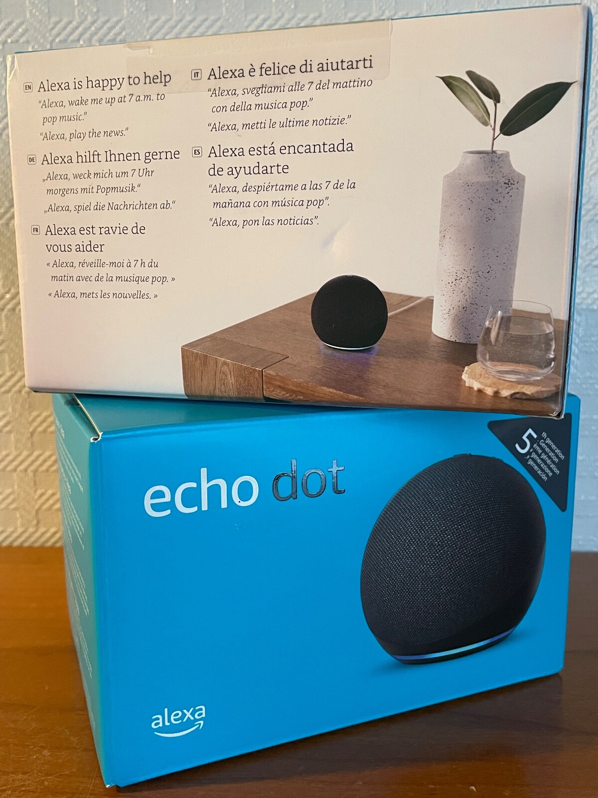 Thumbnail - 2 Stück Echo Dot 5. Gen Smart Lautsprecher - Anthrazit - Neu Und