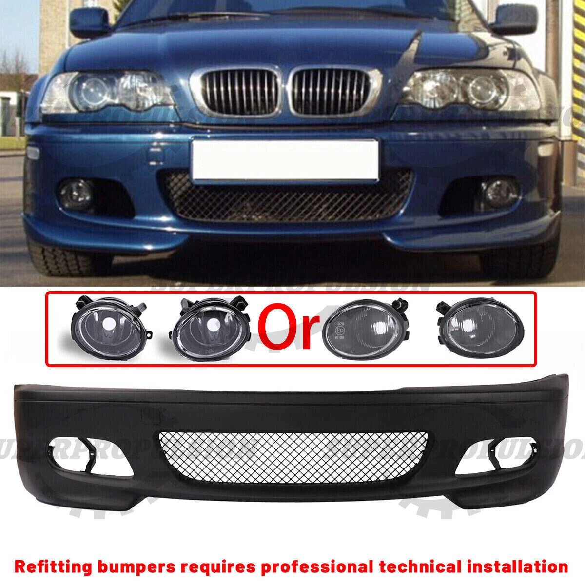 2003 bmw 330ci front on sale bumper