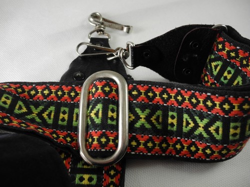 Hippie wide shoulder camera strap vintage from 1970's PERFECT METAL BUCKELS - Picture 5 of 7