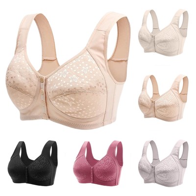 Underwear Women's Sleep Gathering Front Buckle Without Steel Ring Vest Bra