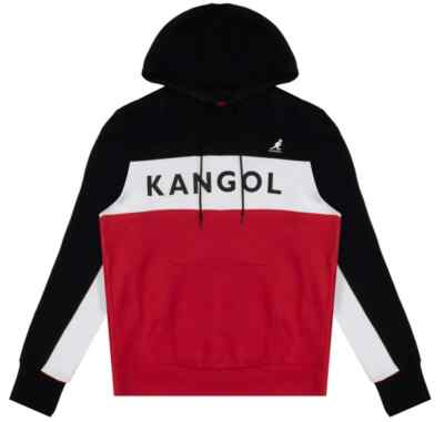 Kangol Colorblock Red White & Black Pullover Hoodie for Men