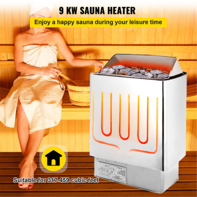 Sauna Heater ETL Certified 6KW-9KW/ 220 Volt With Digital Control Max.460 Cu.ft