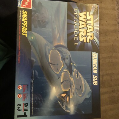Vintage Spielzeug Star Wars Episode 1 Gungan Sub Snapfast AMT/ERTL 1:48 Modellbausatz