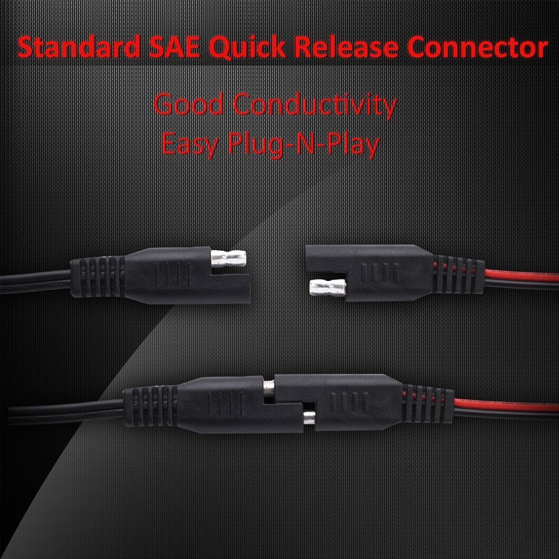 Waterproof 12V SAE To USB Charger Cable With Fuse For Motorcycles, ATVs, Boats