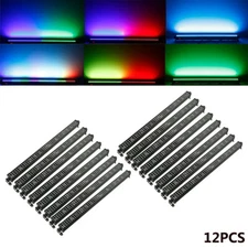 12PCS RGB LED Wall Wash DJ Light Bar DMX Stage Disco Beam Party Washer Lights