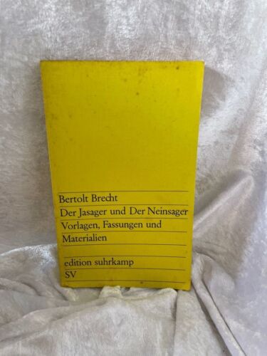 Der Jasager und Der Neinsager: Vorlagen, Fassungen, Materialien (edition suhrkam - Picture 1 of 1