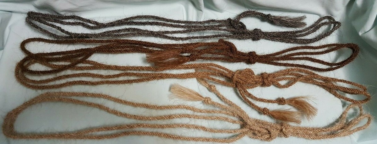 Mane Horse Hair Fiador 15 to 16 feet, shy of 1/4 diameter - 7 Colors to Choose