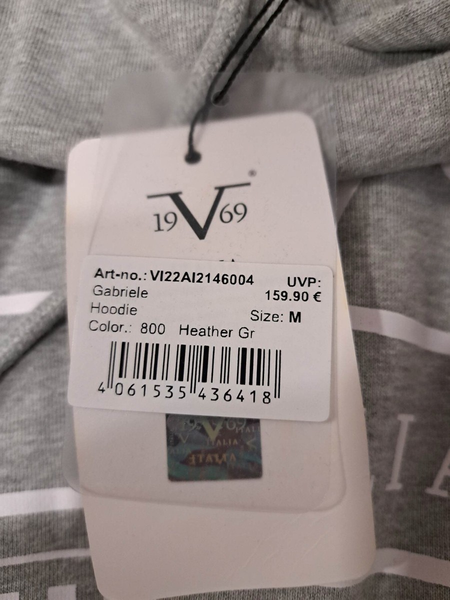 19V69 Italia by Versace Hoodie Size M RRP 160€ New With Tags | eBay