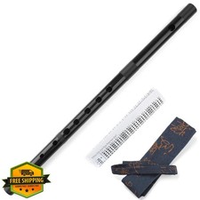 Shinobue Flute Black 7 Hon Japanese Musical Instrument