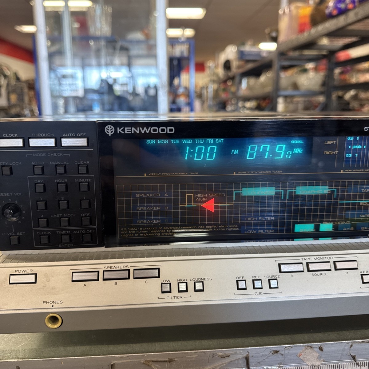 Vintage Kenwood KR-1000 Galaxy Commander Receiver Parts Only