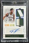 GIANNIS ANTETOKOUNMPO 2017 NATIONAL TREASURES GAME GEAR GU PRIME PATCH AUTO /25