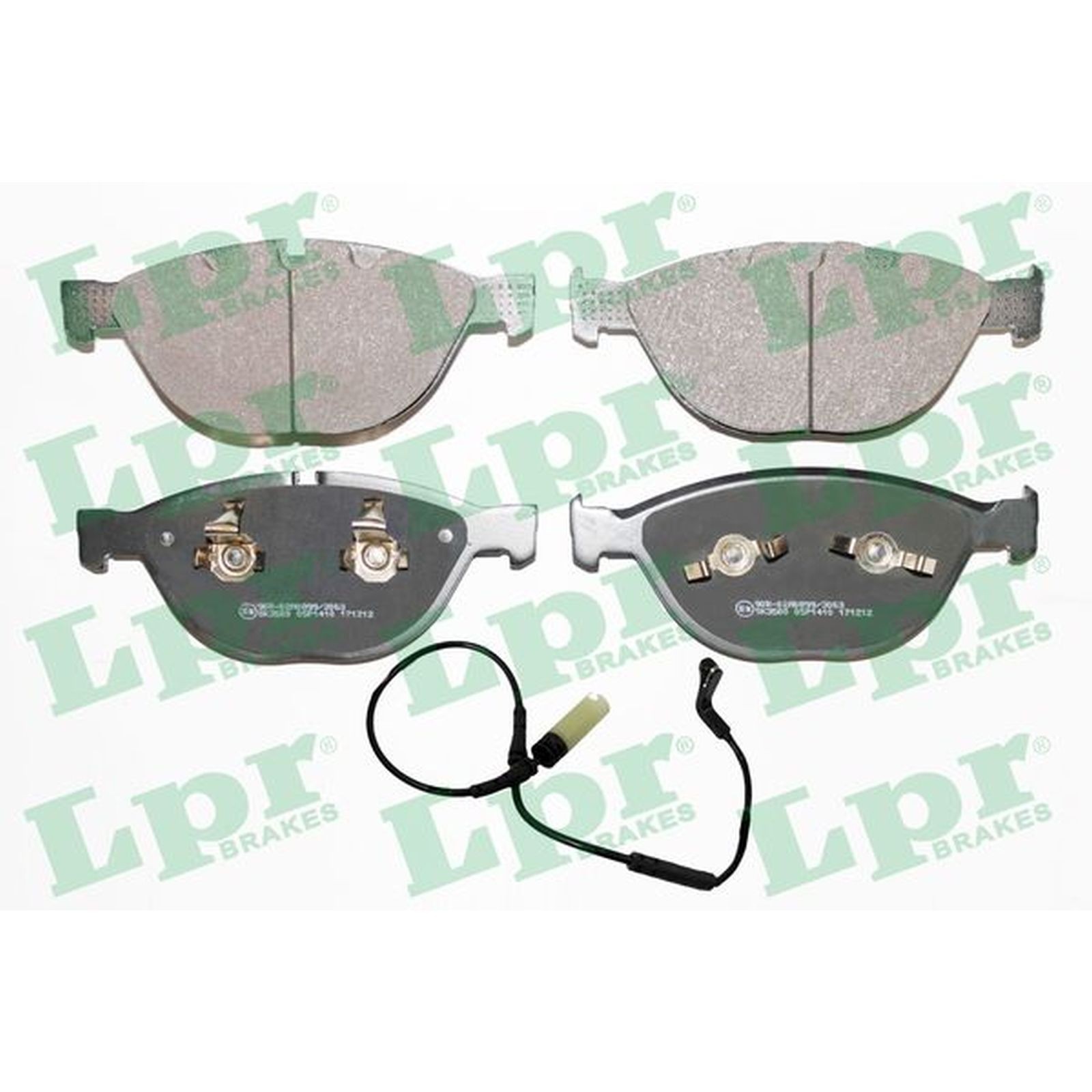 1x ORIGINAL® Lpr Bremsbelagsatz, Scheibenbremse Vorne für BMW 5 Touring 5 6 6