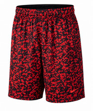 Nike Boys Fly Print Training Shorts Cool Red Camo Training Athletic Small