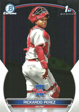 2023 Bowman Chrome Prospects #BCP27 Rickardo Perez RC Philadelphia Phillies