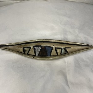 Ceramano Germany Pottery Hans Welling Agina Oblong Canoe Shape Folk Art Animal