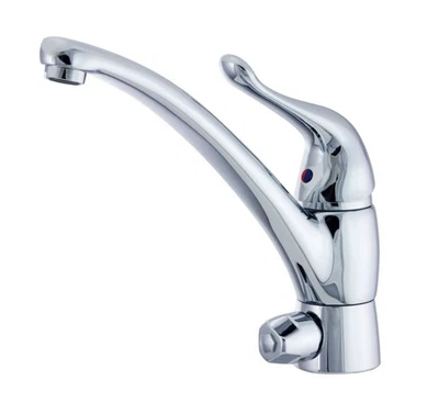 LEYSSER Spültischarmatur mit Geräteanschluss für Wasch-/ Geschirrspülmaschine, Chrom