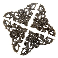 4Pcs Vintage Style Corner Protector Guards Floral Pattern Edge Cover