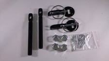 Black Universal Hood Pin Locking Kit Jdm Sport Mount Bonnet Flip Over Black Universal Hood Pin Locking Kit Jdm Sport Mount Bonnet Flip Over