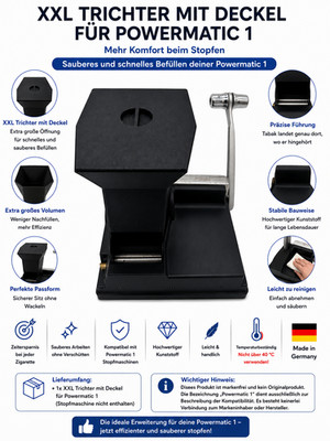 XXL Trichter mit Deckel für Powermatic 1+ elite