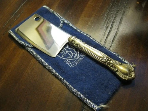 Old GORHAM Silver Cheese Clever - Stainless Blade with Sterling Handle