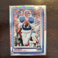 2025 Panini Football Donruss Optic Jim Kelly Holo Prizm #36 Buffalo Bills