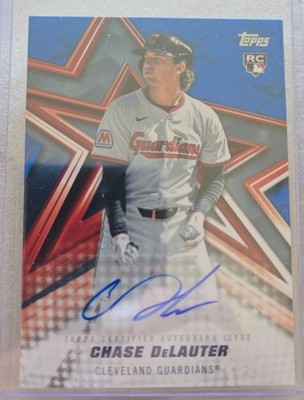 2026 Topps Series Two Chase DeLauter  Blue  Rookie Autograph 021/150