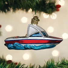 Old World Christmas - Ski Boat - 46101