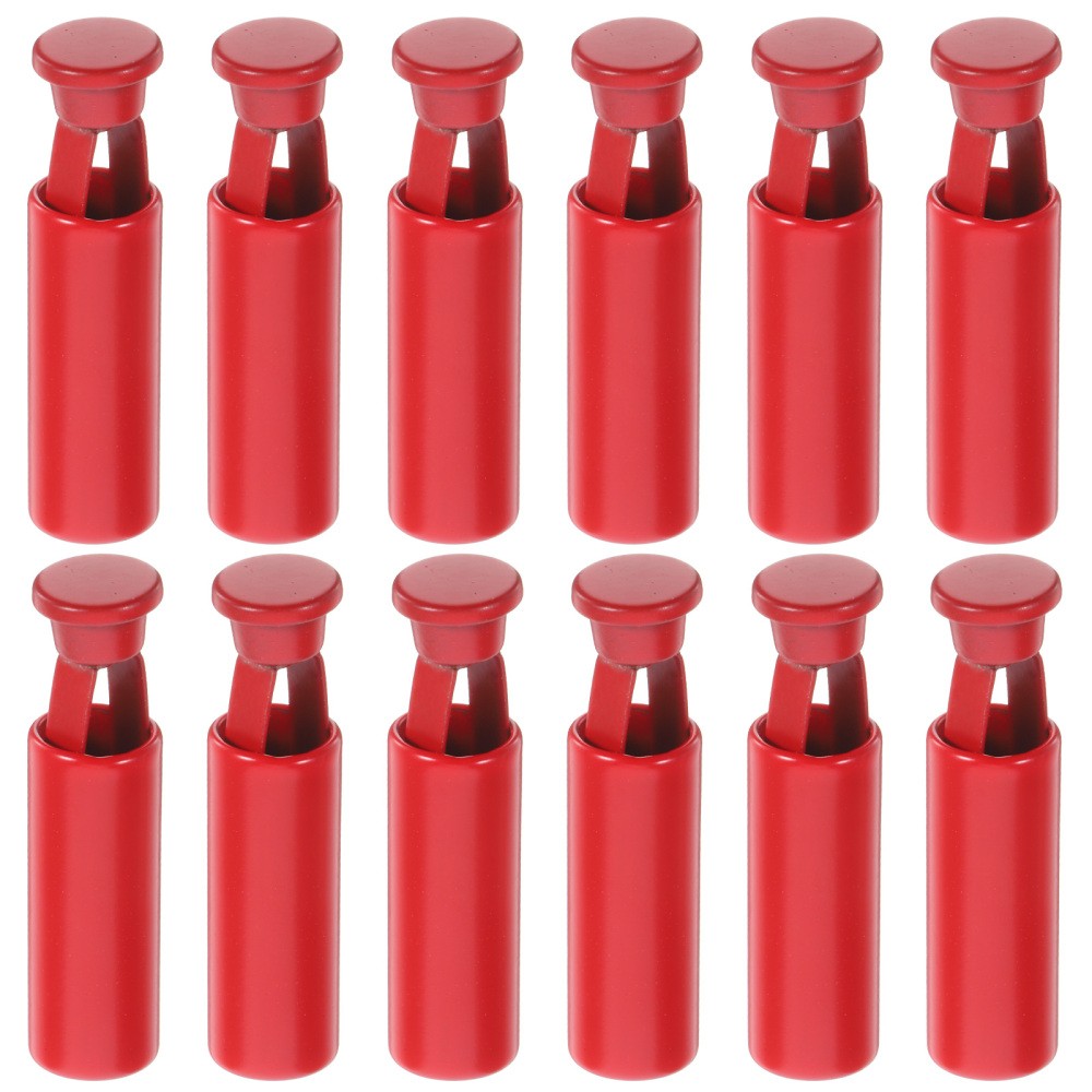 APL 12 Pezzi Fibbia Fissaggio Coulisse Fermacavi per Coulisse Tappi Finali Metallo